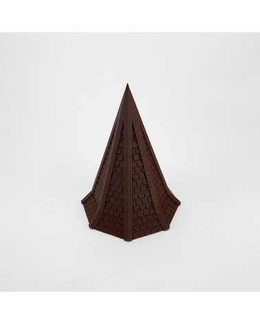 Elongated octagonal roof