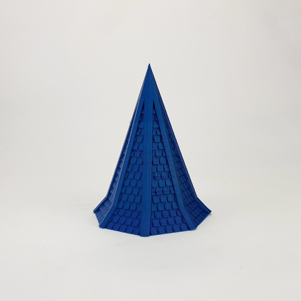 Teulada octagonal allargada