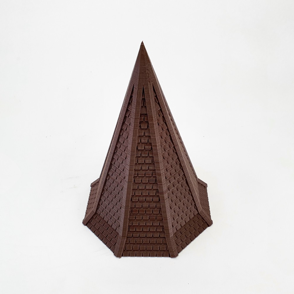 Tejado octagonal alargado