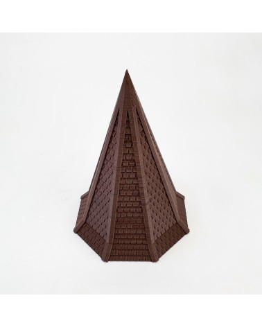 Elongated octagonal roof