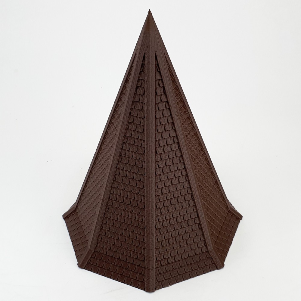 Teulada octagonal allargada