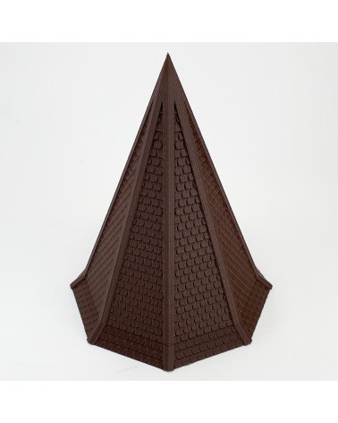 Elongated octagonal roof