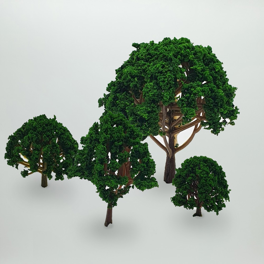 Arbres à fleurs vert foncé