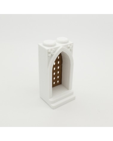 Puerta Gótica con Reja | Maqueta NG CASTILLOS | JUGUETE bloques plástico