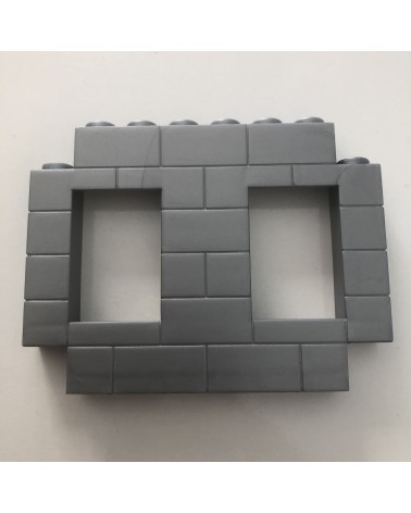 Wand grau Doppelfenster PDJ K