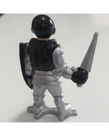Black soldier with shield and sword