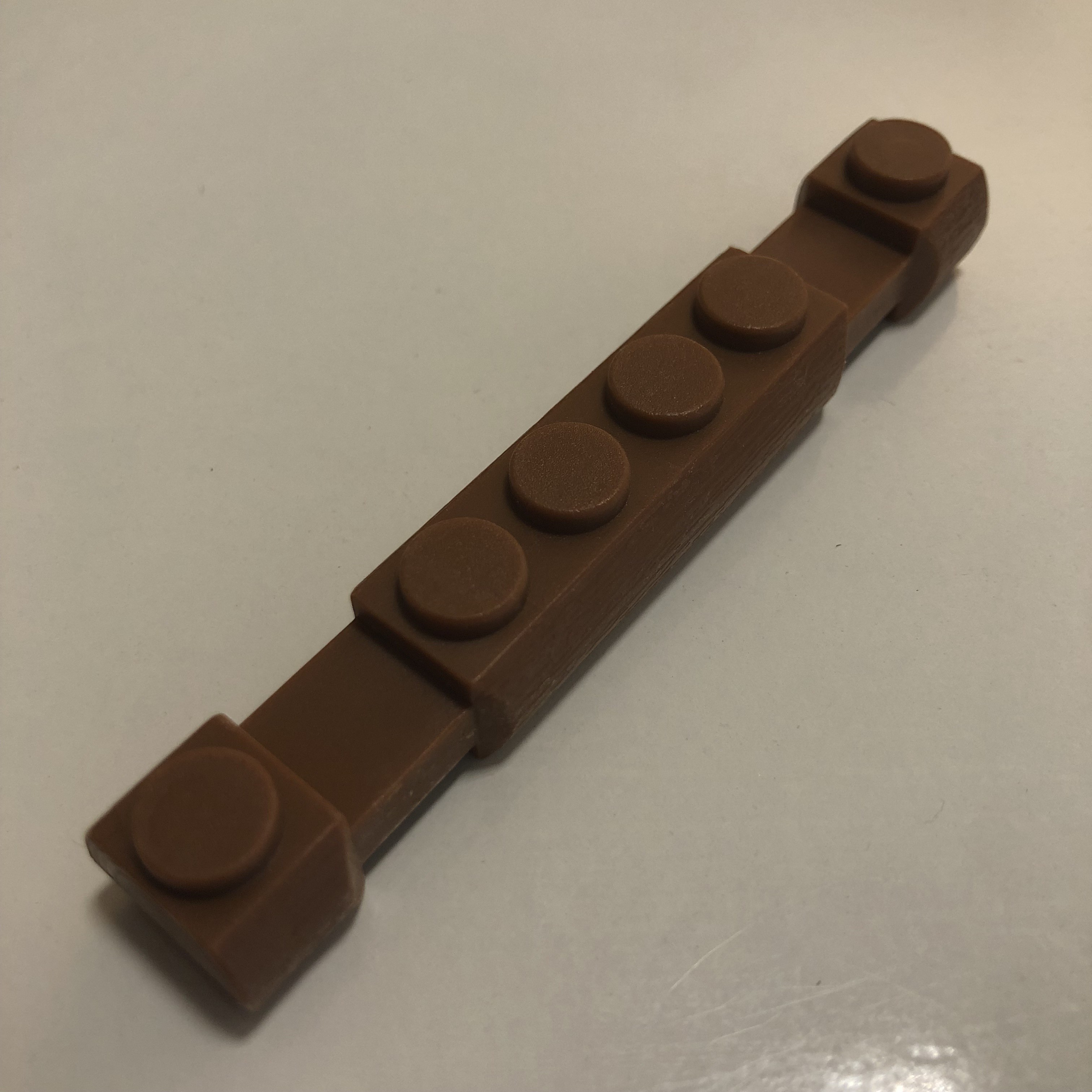 Bricks 1x8 imitation bois en brun PDJ J