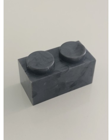 Ladrillo 2x1 - (50 unidades) Gris Oscuro de PDJ BJ