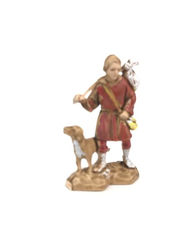 Male Figure with Fardo and Dog Miniature for diorama