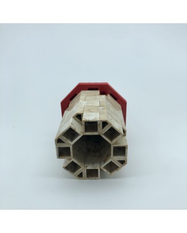 Elongated mixed octagonal roofs
