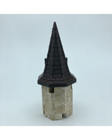 Elongated mixed octagonal roofs