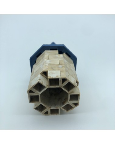 Elongated mixed octagonal roofs