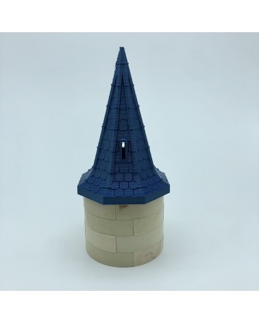 Elongated mixed octagonal roofs