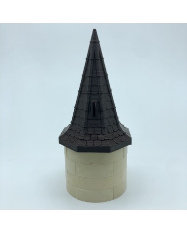 Elongated mixed octagonal roofs