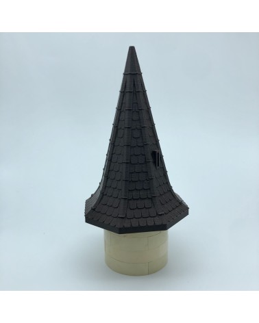 Elongated mixed octagonal roofs