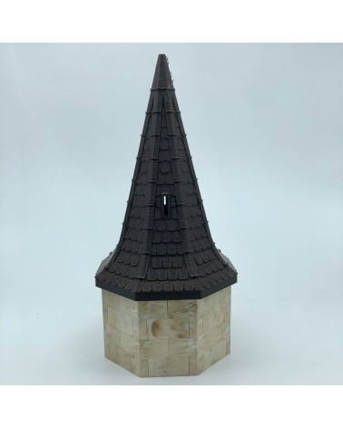 Elongated mixed octagonal roofs