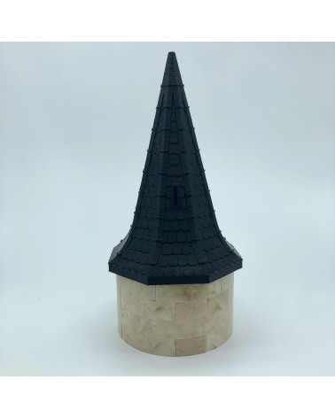 Tejados octagonales mixtos alargados