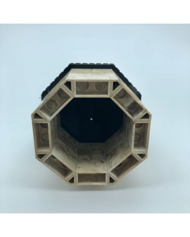 Tejados octagonales mixtos alargados