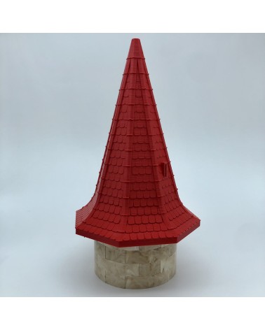 Elongated mixed octagonal roofs