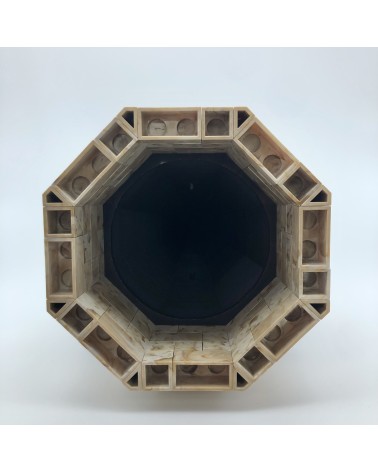 Tejados octagonales mixtos alargados