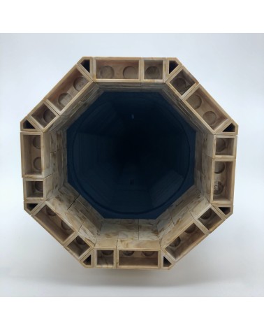 Tejados octagonales mixtos alargados