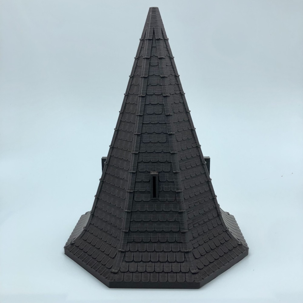 Elongated mixed octagonal roofs