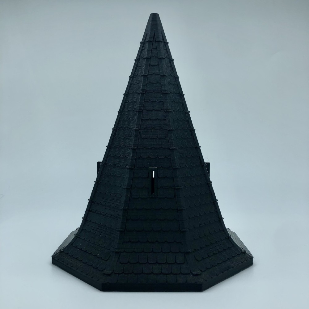Elongated mixed octagonal roofs