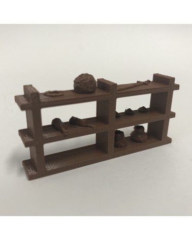 Elongated shelf