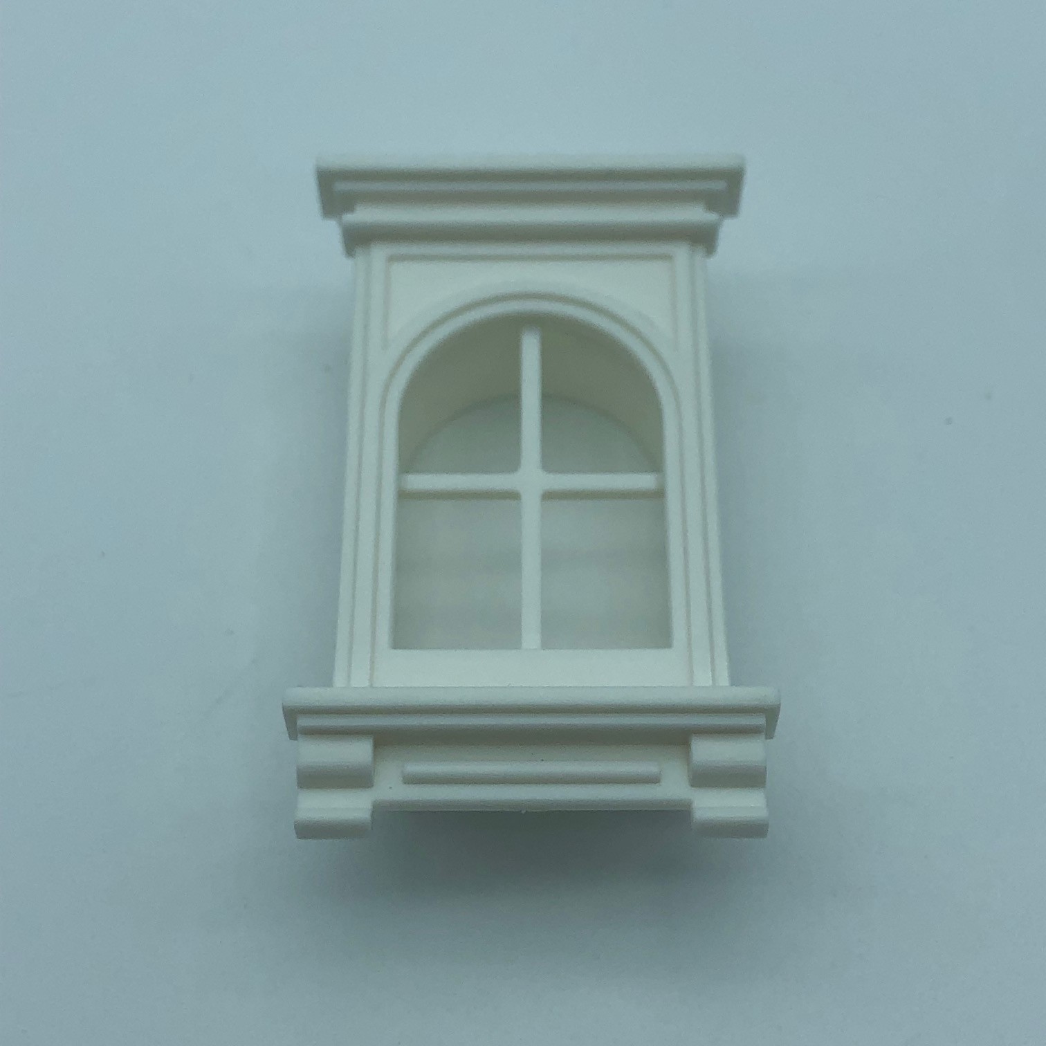 Viktorianisches gerades Fenster 2x3 Weiß J