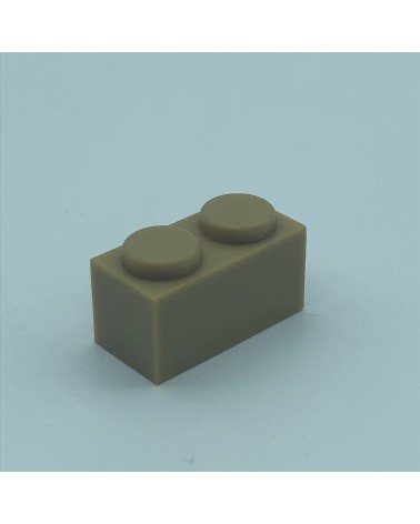 2x1 khaki green bricks