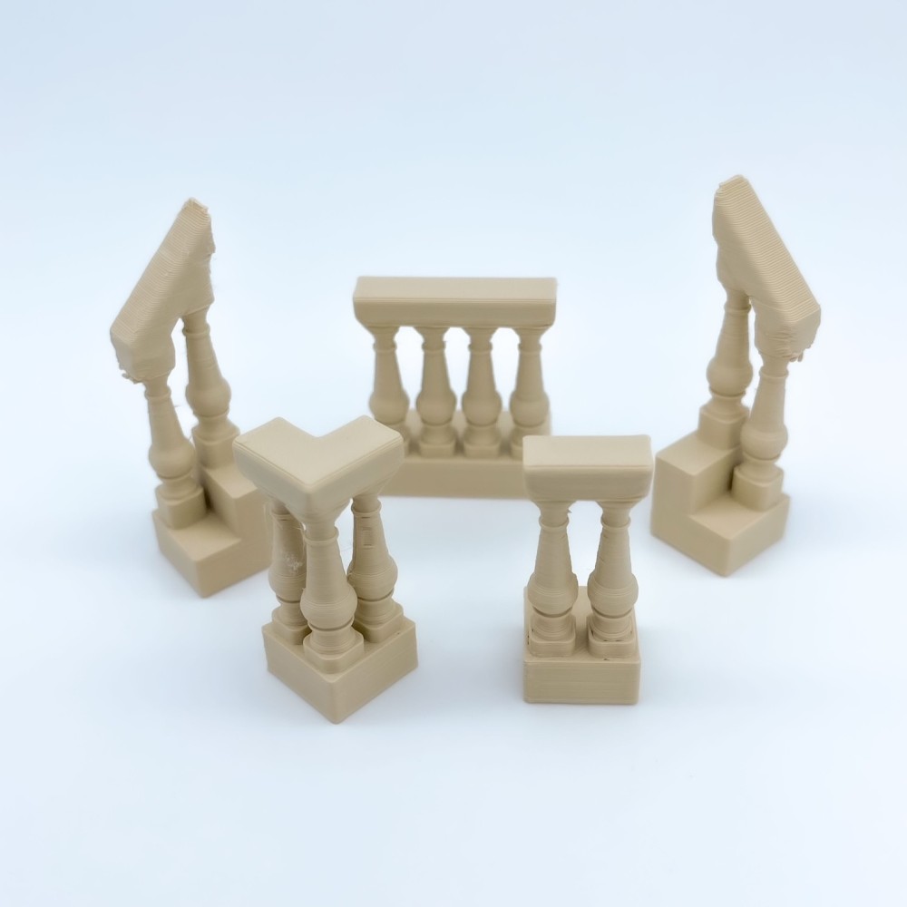 BALAUSTRAS ESTRECHOS | Maqueta NG CASTILLOS | JUGUETE bloques plástico