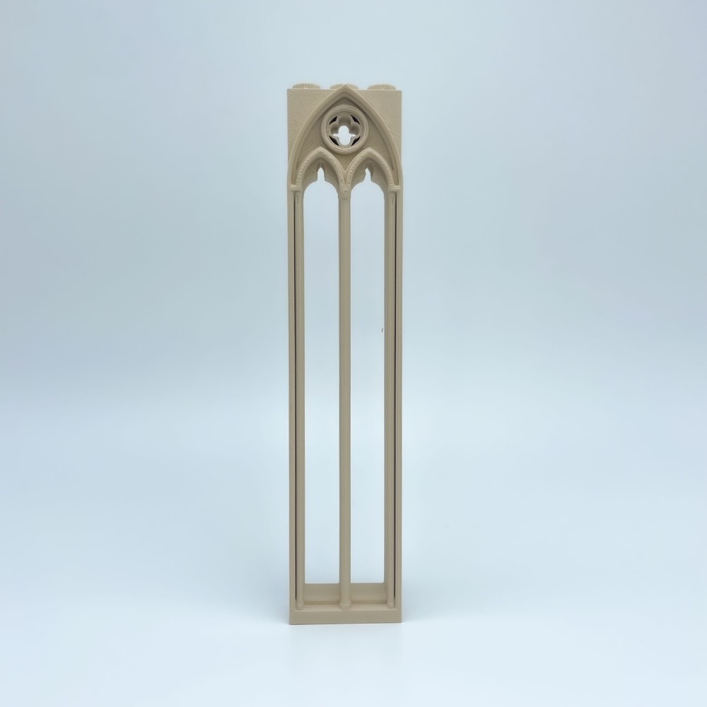 Ventana Gótica Extra Larga con Óculo | Maqueta NG CASTILLOS | JUGUETE bloques plástico