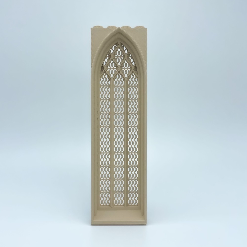 Ventana Gótica Extra Larga con Celosía | Maqueta NG CASTILLOS | JUGUETE bloques plástico