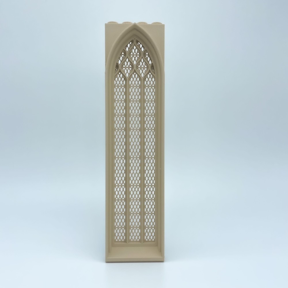 Ventana Gótica Extra Larga con Celosía | Maqueta NG CASTILLOS | JUGUETE bloques plástico
