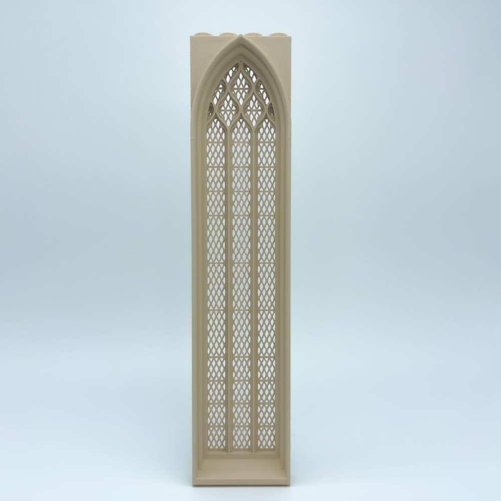 Ventana Gótica Extra Larga con Celosía | Maqueta NG CASTILLOS | JUGUETE bloques plástico