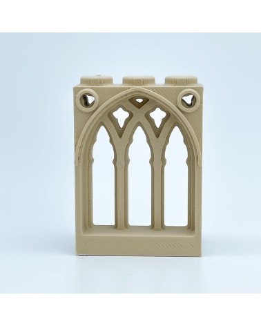 Finestra monastica gotica|Modello NG CASTELLI |Blocchi di plastica GIOCATTOLO
