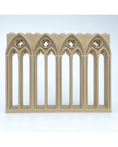 Breites gotisches Fenster B|NG CASTLES-Modell |SPIELZEUG Kunststoffblöcke
