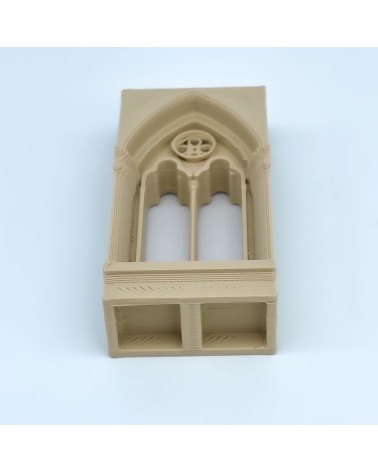 Gothic window with Oculo ASD Model NG CASTILLOS Δ JUGUETE plastic blocks