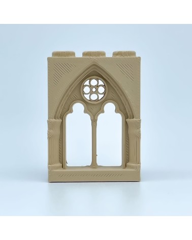 Ventana Gótica con Óculo A| Maqueta NG CASTILLOS | JUGUETE bloques plástico