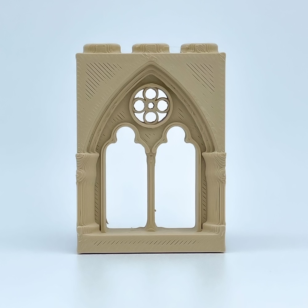 Gothic window with Oculo ASD Model NG CASTILLOS Δ JUGUETE plastic blocks Gothic window with Oculo ASD Model NG CASTILLOS Δ JUGUETE plastic blocks