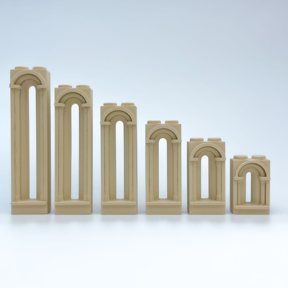 Fenêtre romane étroite |Modèle NG CASTLES |Blocs en plastique TOY