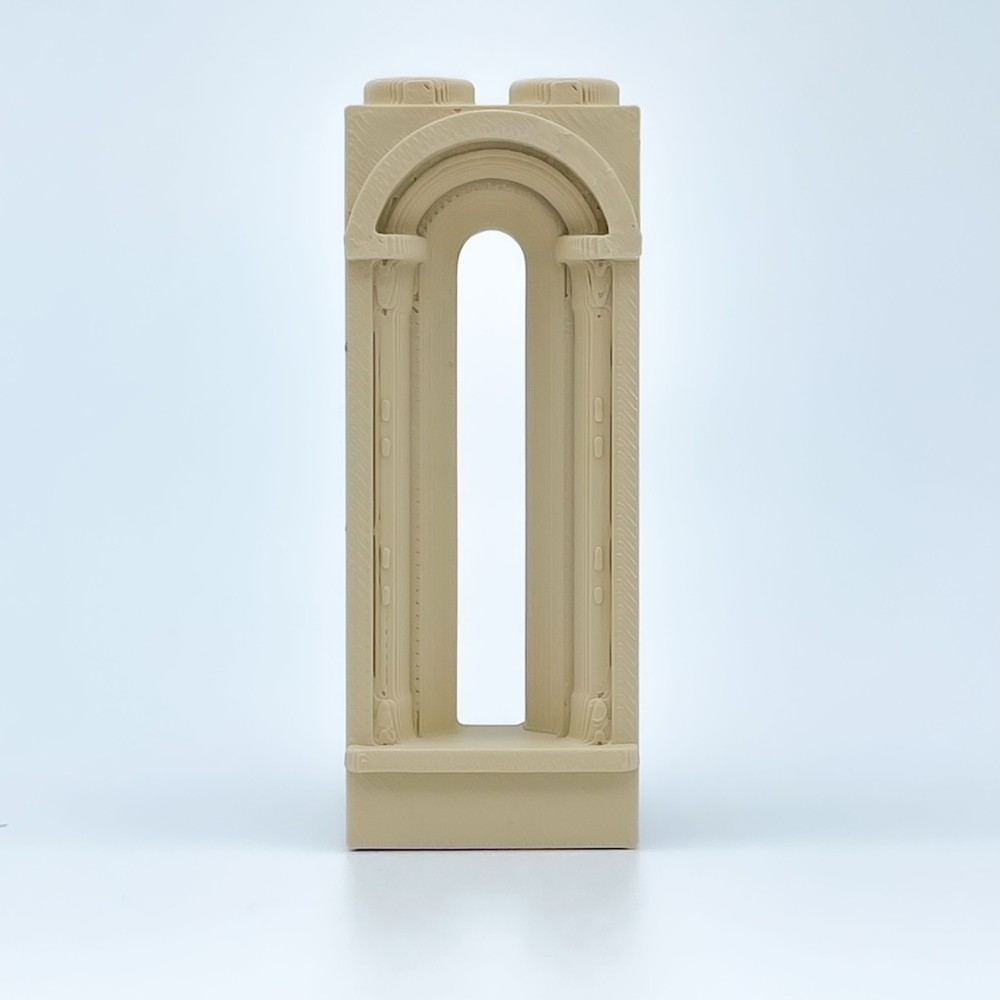 Finestra romanica stretta|Modello NG CASTELLI |Blocchi di plastica GIOCATTOLO