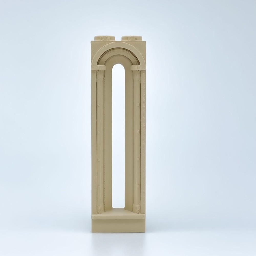 Finestra romanica stretta|Modello NG CASTELLI |Blocchi di plastica GIOCATTOLO