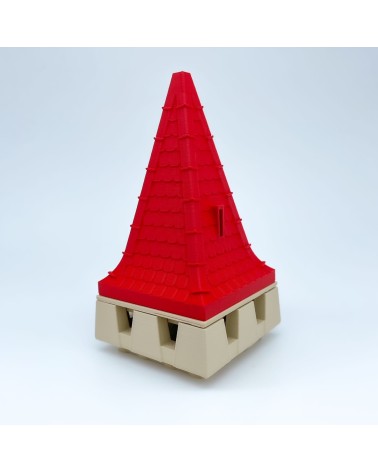 Almena Cuadrada y Adaptadores Tejados| Maqueta NG CASTILLOS | JUGUETE bloques plástico