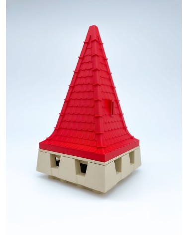Almena Cuadrada y Adaptadores Tejados| Maqueta NG CASTILLOS | JUGUETE bloques plástico