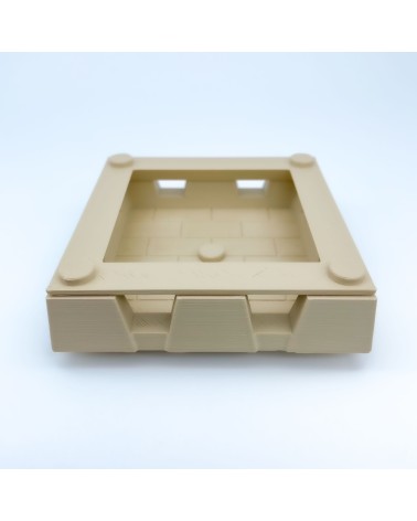 Almena Cuadrada y Adaptadores Tejados| Maqueta NG CASTILLOS | JUGUETE bloques plástico