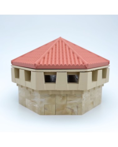 Almena Octagonal y Adaptador| Maqueta NG CASTILLOS | JUGUETE bloques plástico