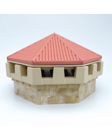 Almena Octagonal y Adaptador| Maqueta NG CASTILLOS | JUGUETE bloques plástico