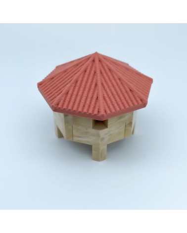 Tejado Teja Octagonal Bajo| Maqueta NG CASTILLOS | JUGUETE bloques plástico