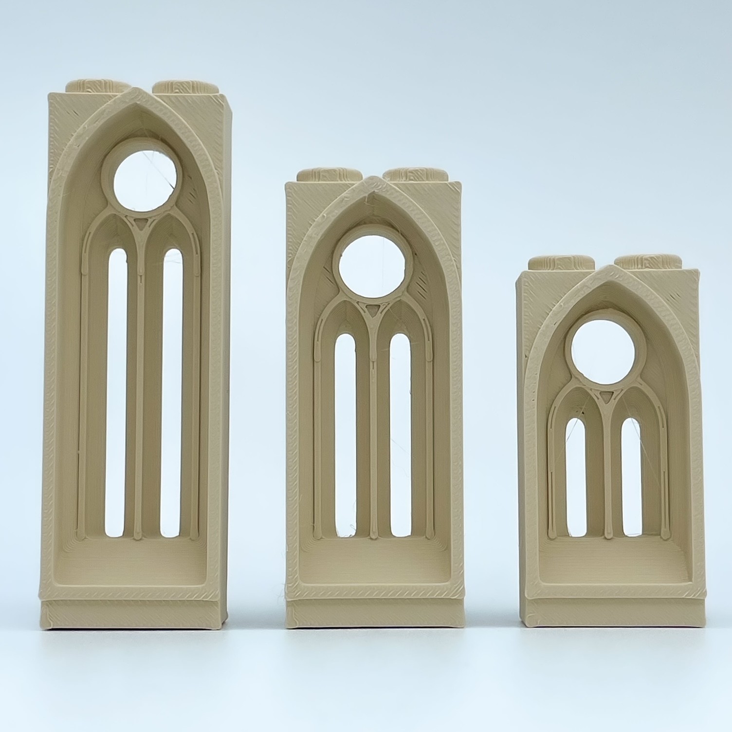 Gothic Window Straight with Óculowelve Model NG CASTILLOS Δ JUGUETE Plastic Blocks